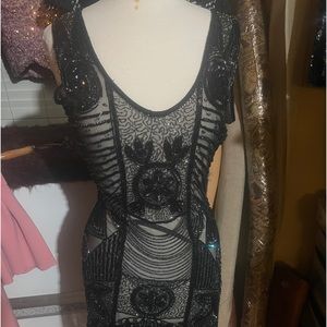 Beautiful beaded evening dress